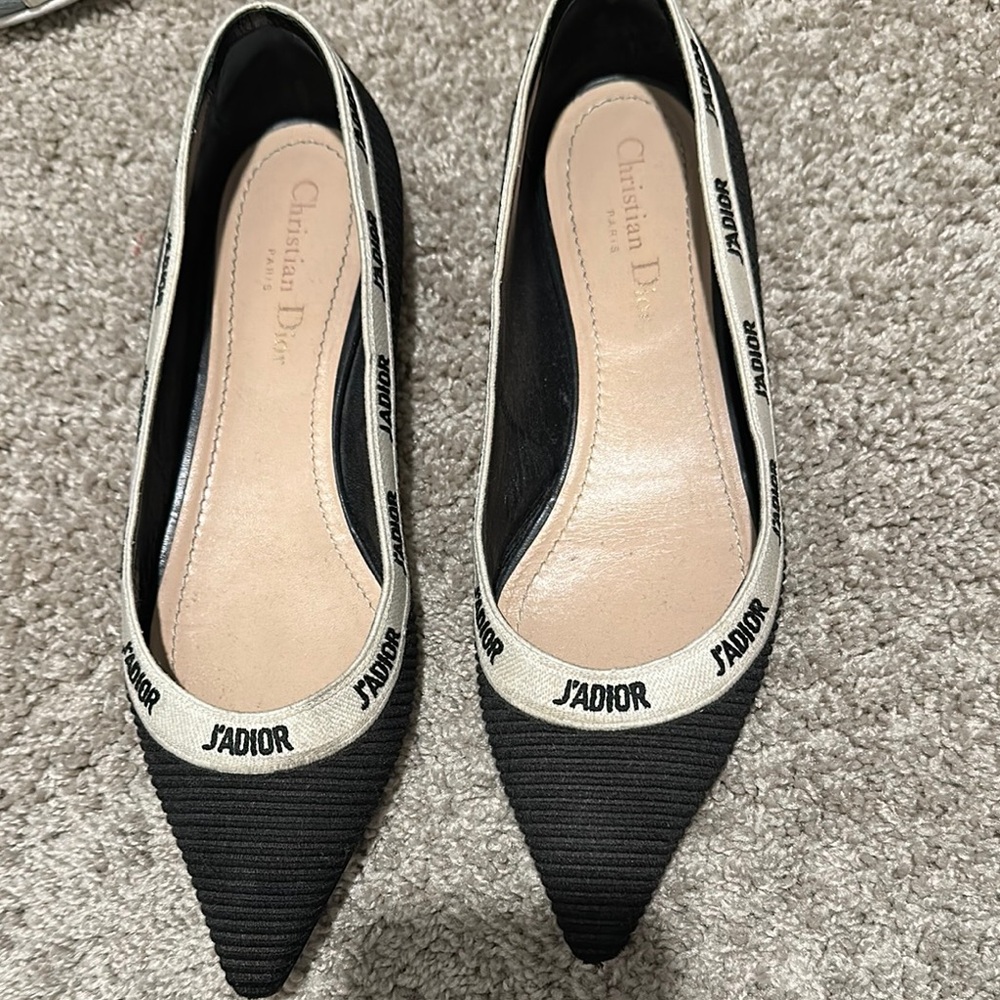 Dior J'Adior Black Flats